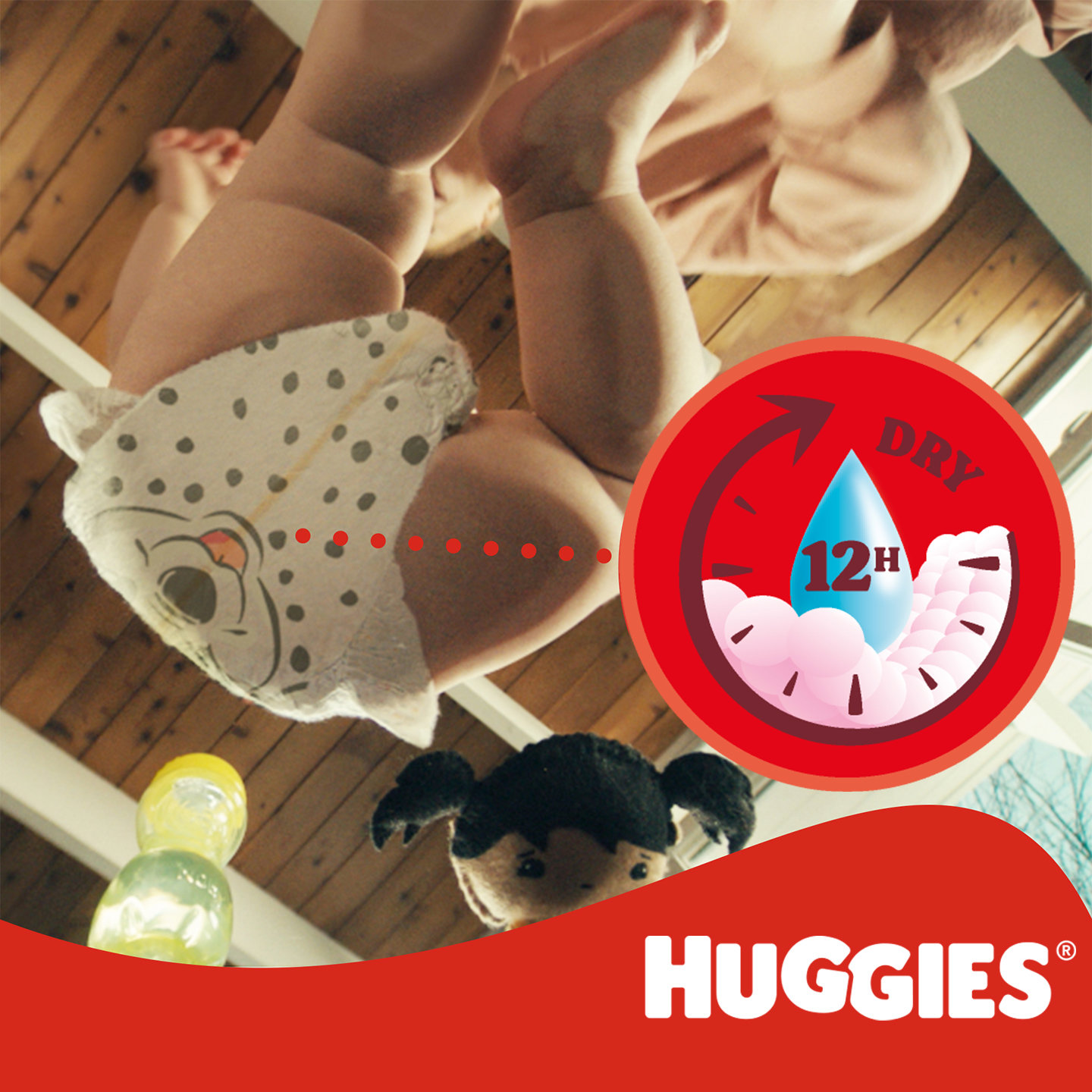 Jednorázové pleny HUGGIES Little Movers Mega 4