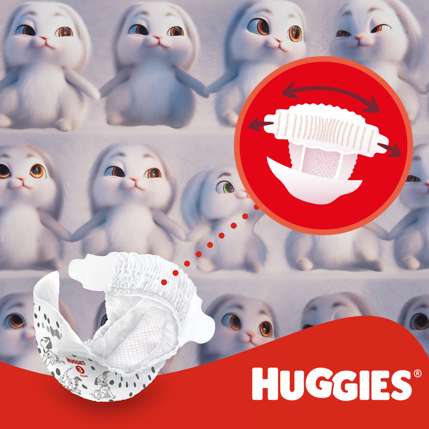 Jednorázové pleny HUGGIES Little Movers Mega 4