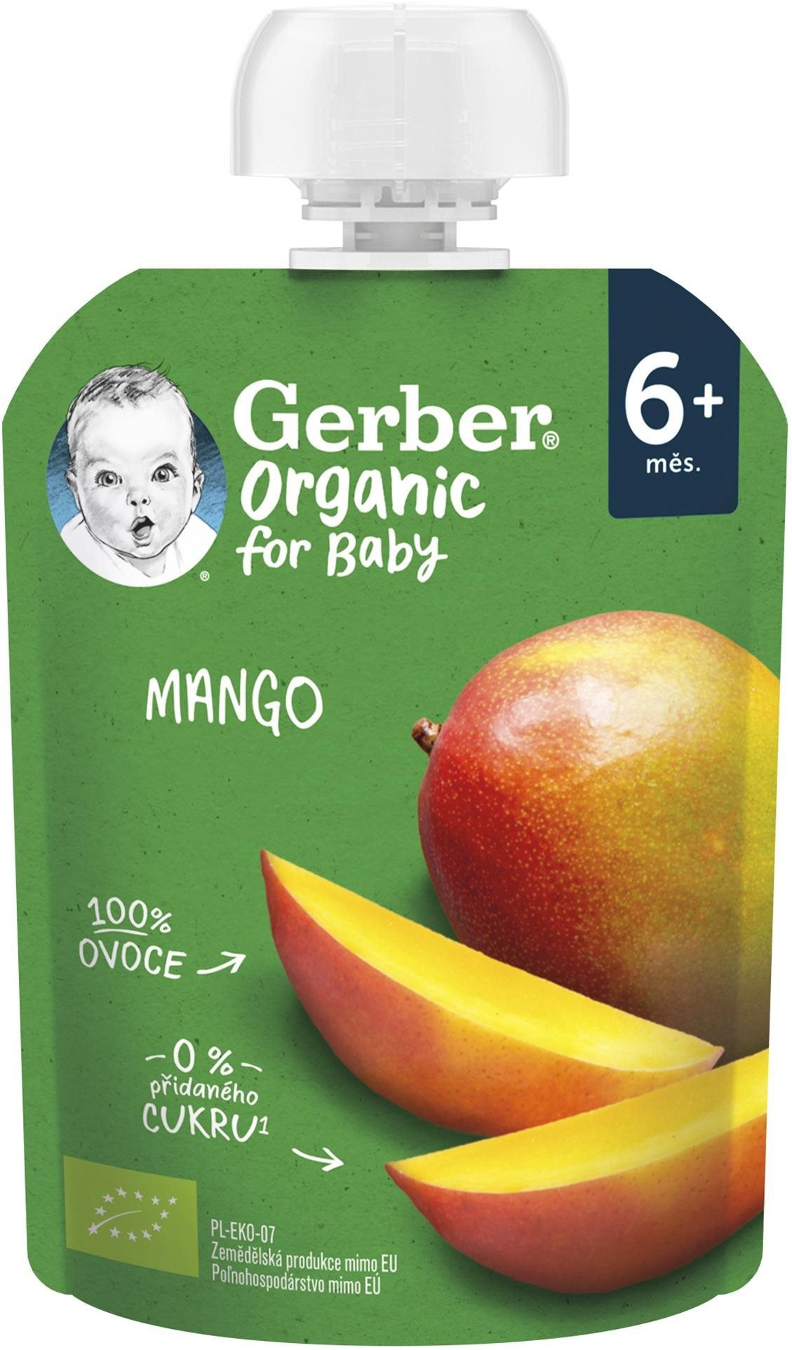Kapsička pro děti GERBER ORGANIC kapsička mango 90 g