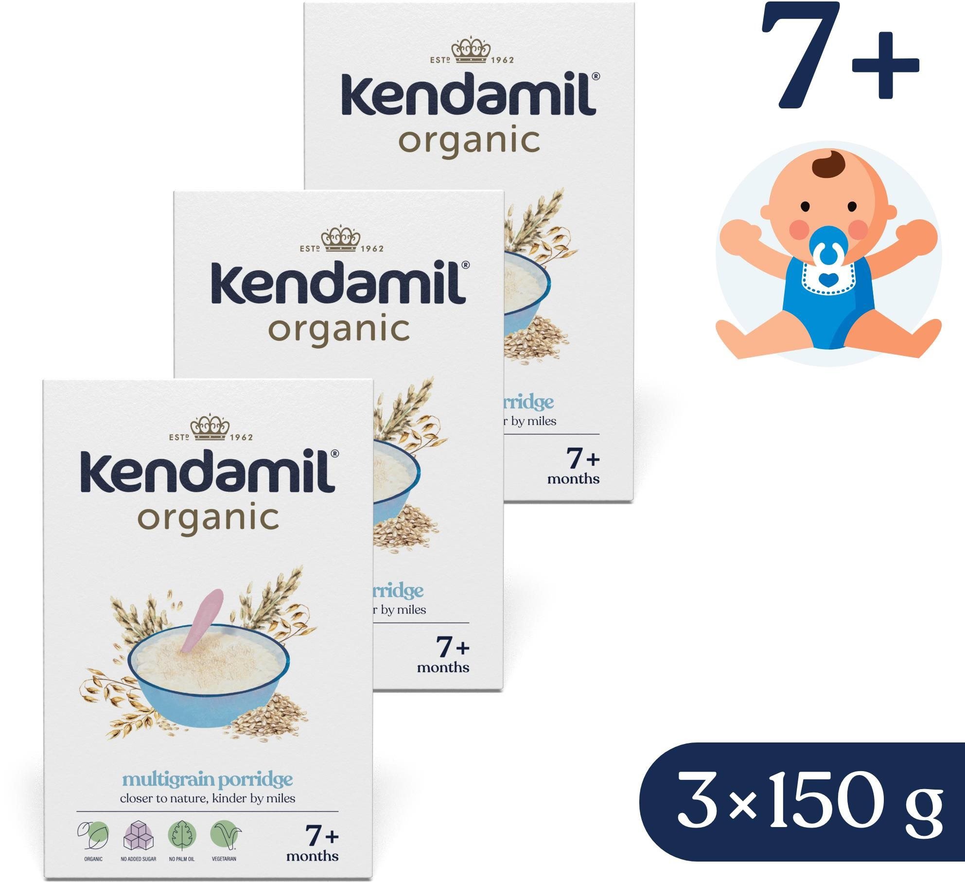 Kendamil BIO nemléčná vícezrnná kaše (3× 150 g)