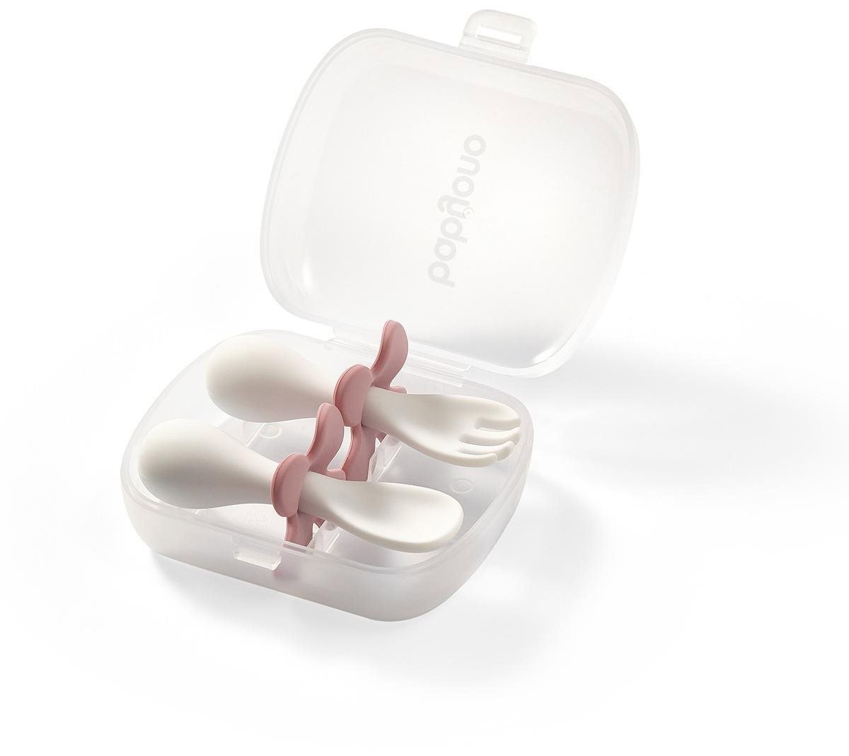 BabyOno Ergonomický příbor růžový