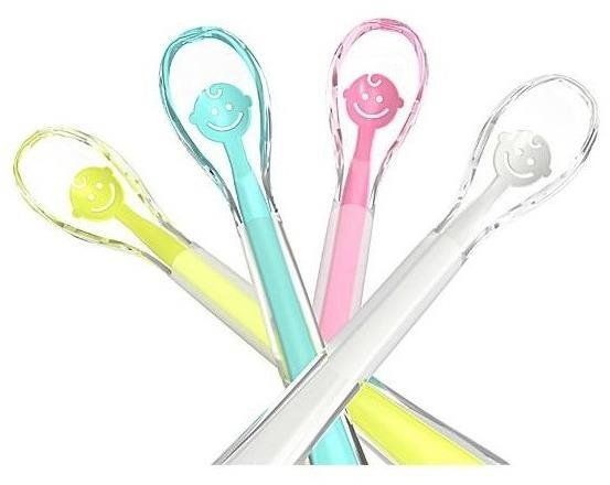 BabyOno baby silicone spoon Smile 6 m+, 1 piece