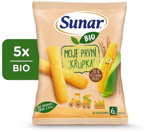 Sunar BIO moje první dětská křupka 5× 25 g