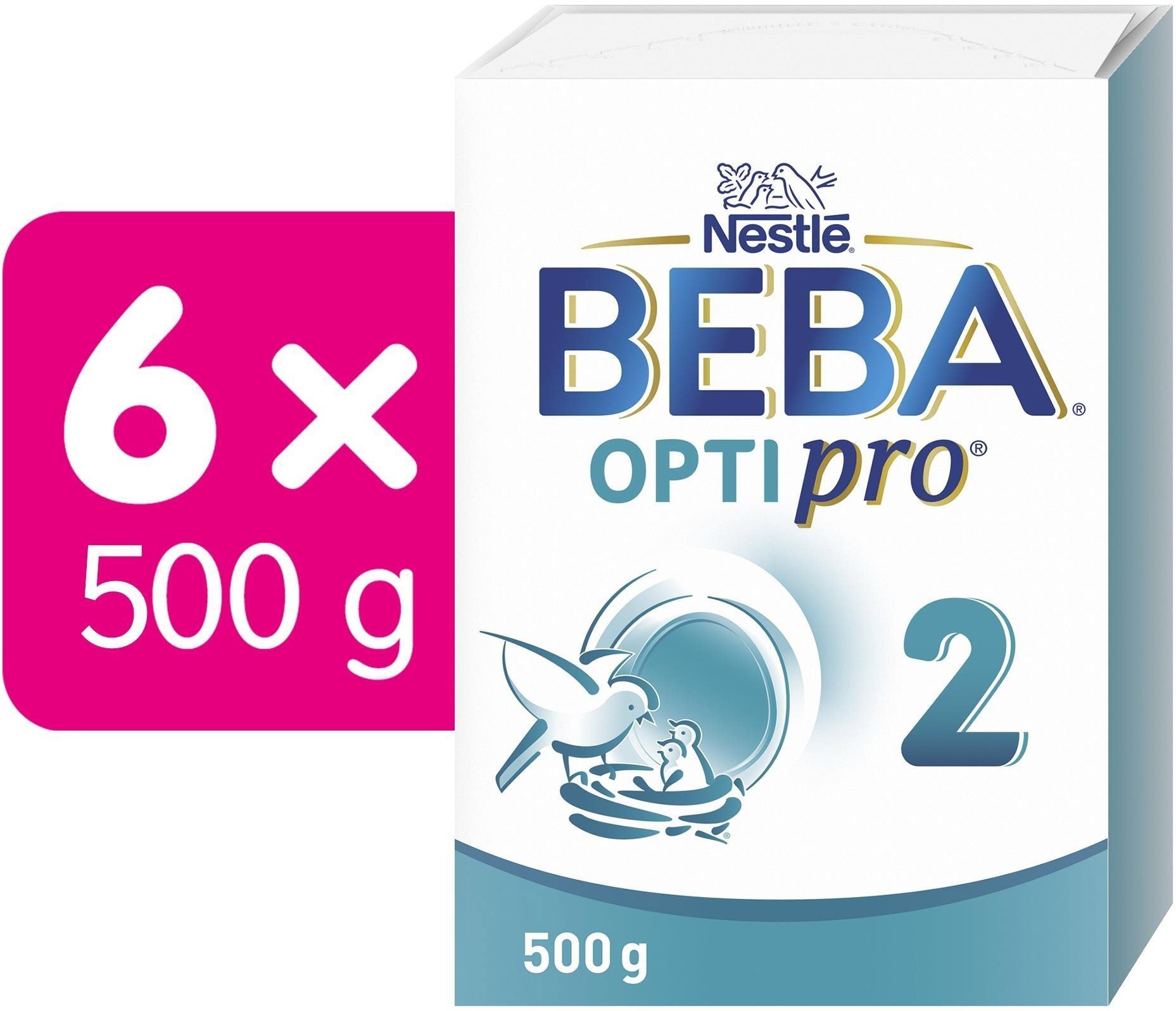 Kojenecké mléko BEBA OPTIPRO® 2 pokračovací kojenecké mléko, 6× 500 g