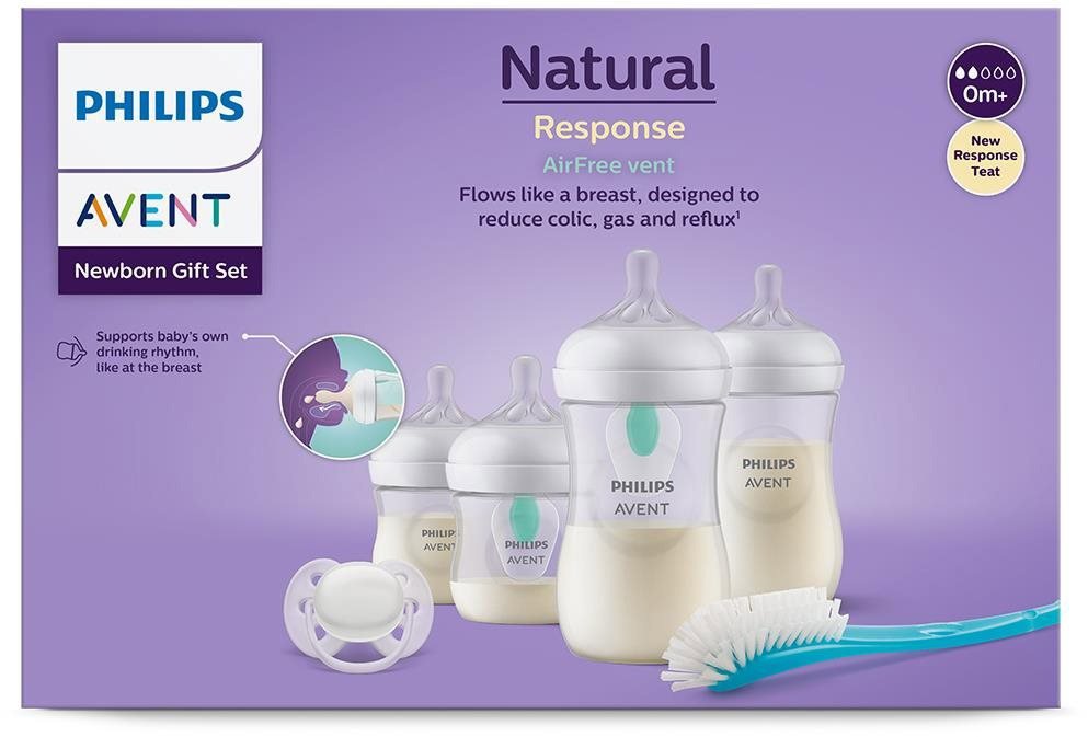 Kojenecká láhev Philips AVENT novorozenecká startovní sada Natural Response s ventilem AirFree
