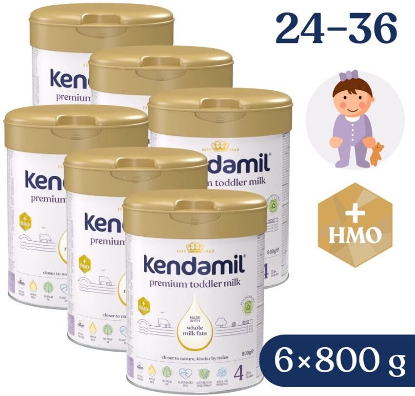 Kojenecké mléko Kendamil Premium 4 HMO+ (6× 800 g)