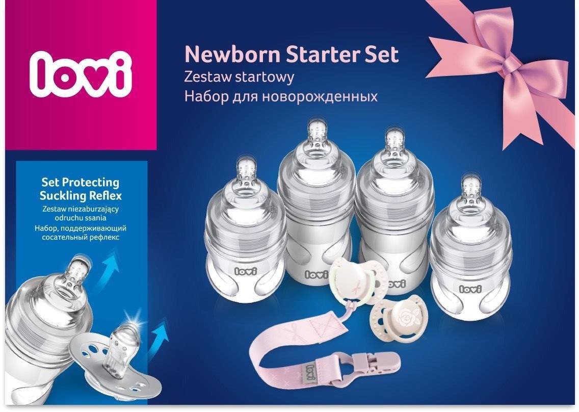 Startovací sada pro miminko LOVI Baby Shower novorozenecká startovací sada, holka