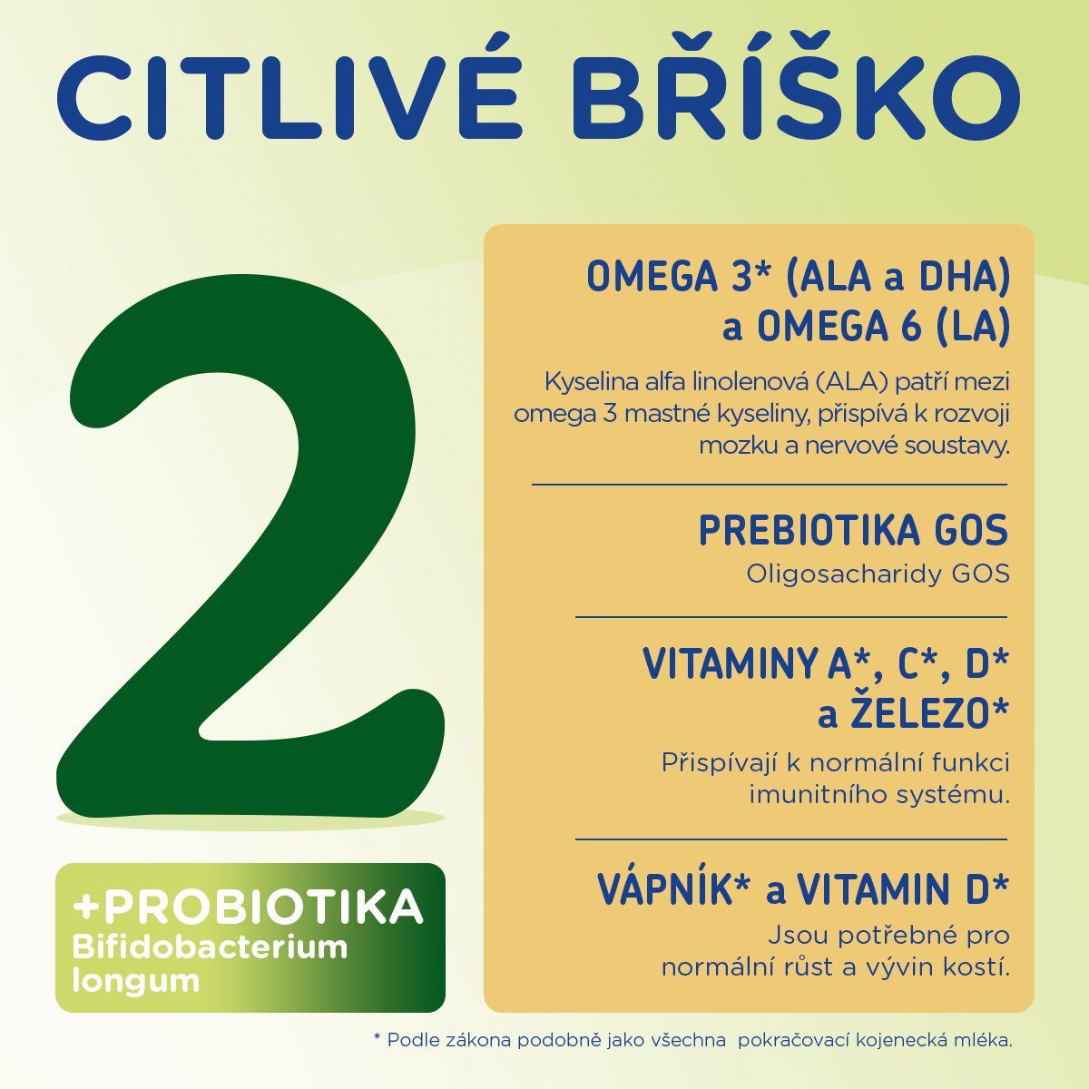 Kojenecké mléko Sunar Sensitive 2 pokračovací kojenecké mléko, 500 g