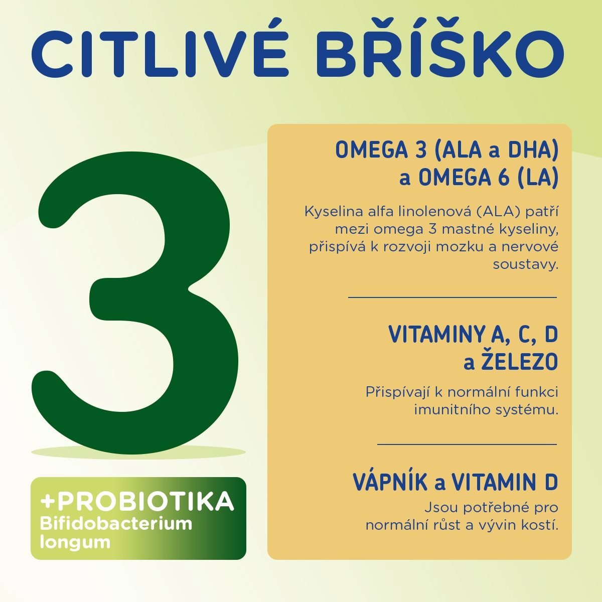 Kojenecké mléko Sunar Sensitive 3 batolecí mléko, 500 g