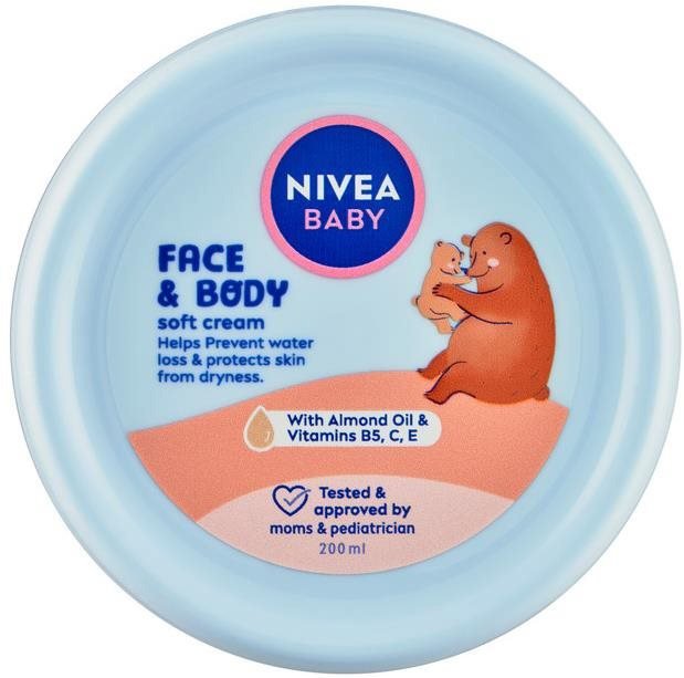 Tělový krém NIVEA Baby Face & Body Soft Cream 200 ml