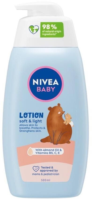 Dětské tělové mléko NIVEA Baby Lotion Soft & Light 500 ml