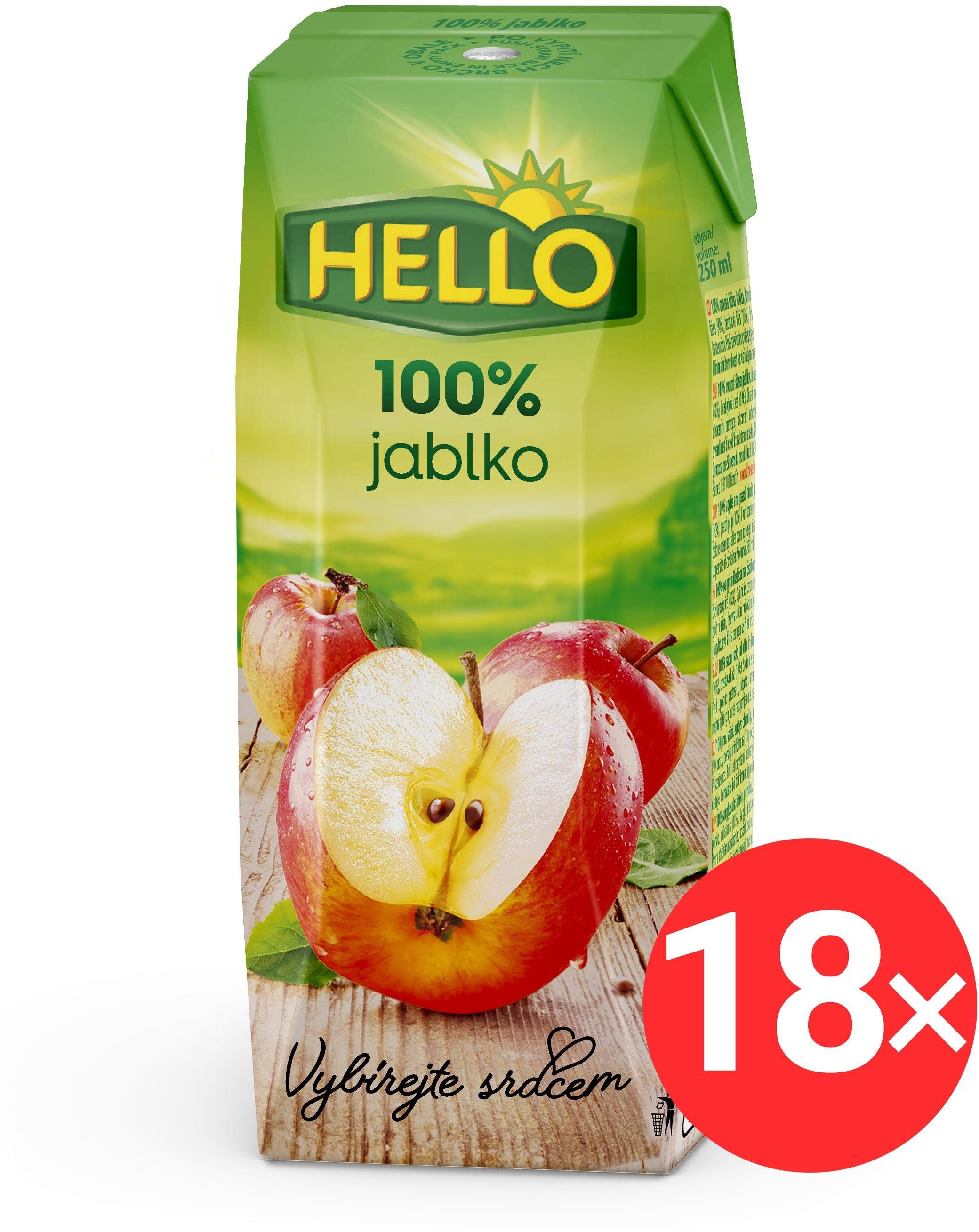 HELLO 100% Apple Juice 18×250 ml