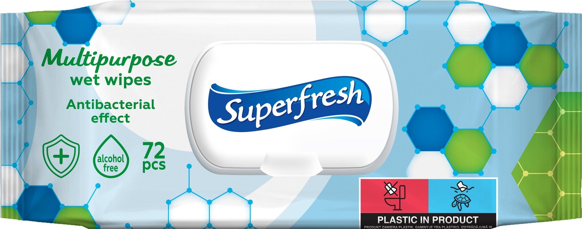 Superfresh antibakteriální 72 ks
