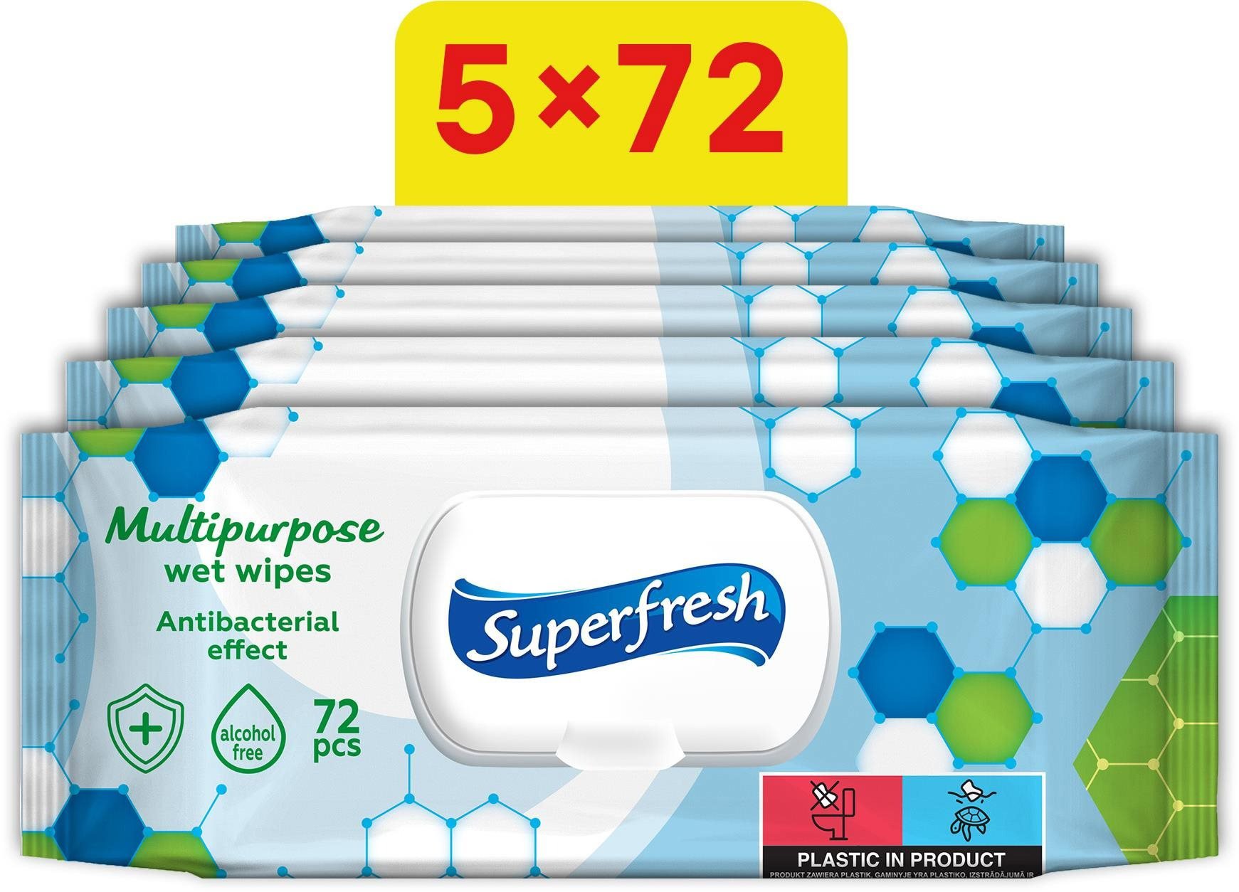 Superfresh antibakteriální 5× 72 ks