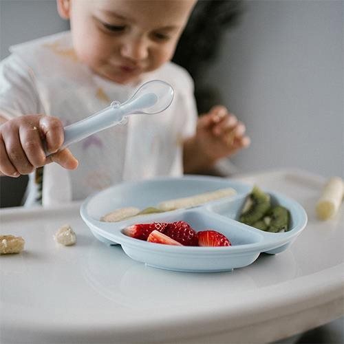 BabyOno silikonová ohebná modrá