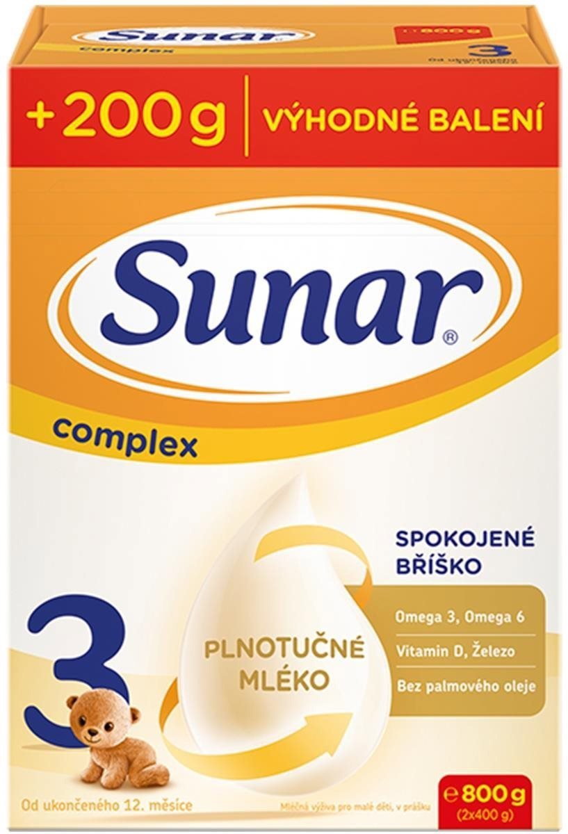 Sunar Complex 3 batolecí mléko XXL 800 g