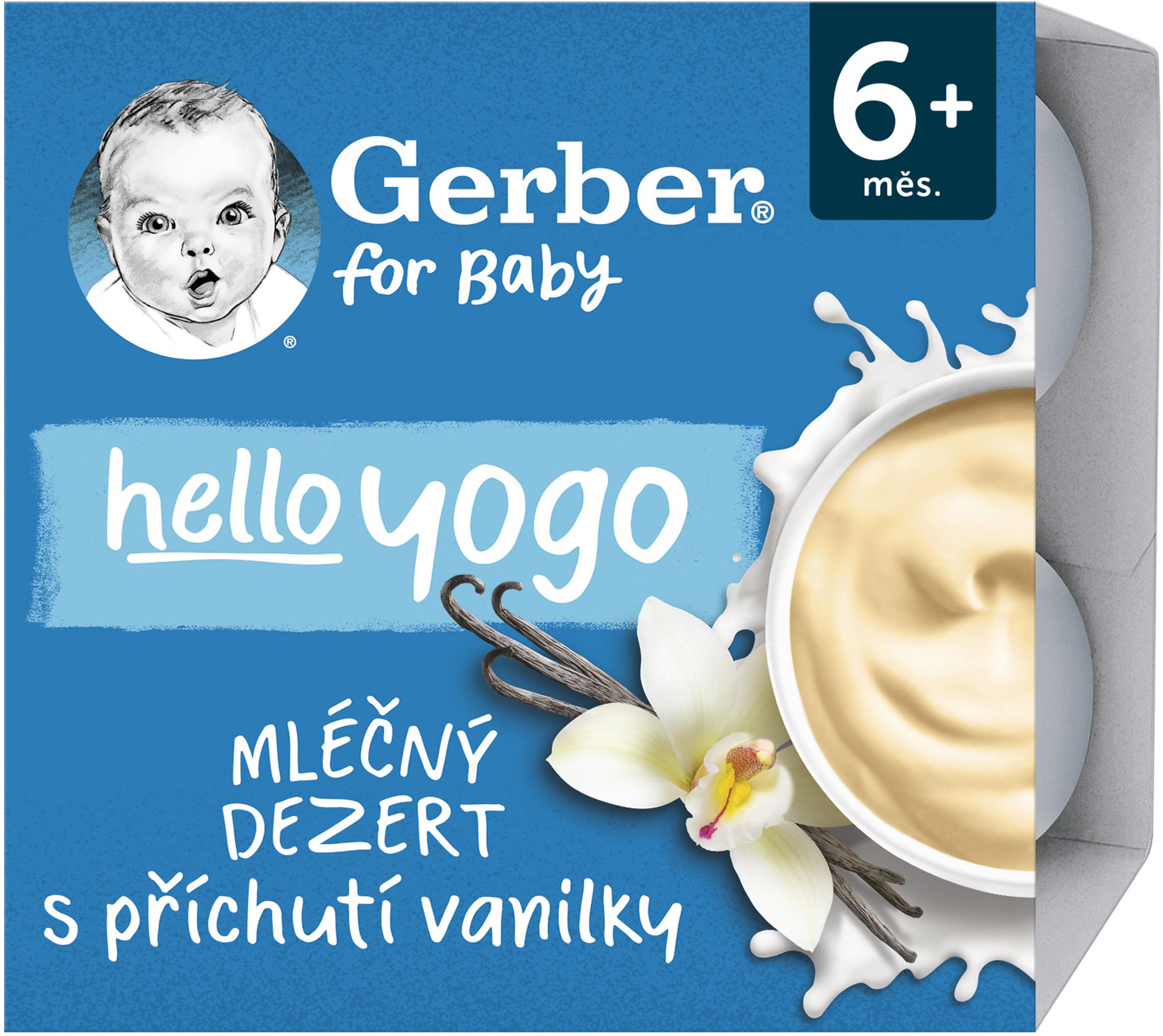 GERBER Hello Yogo vanilla flavoured milk dessert 4×100 g
