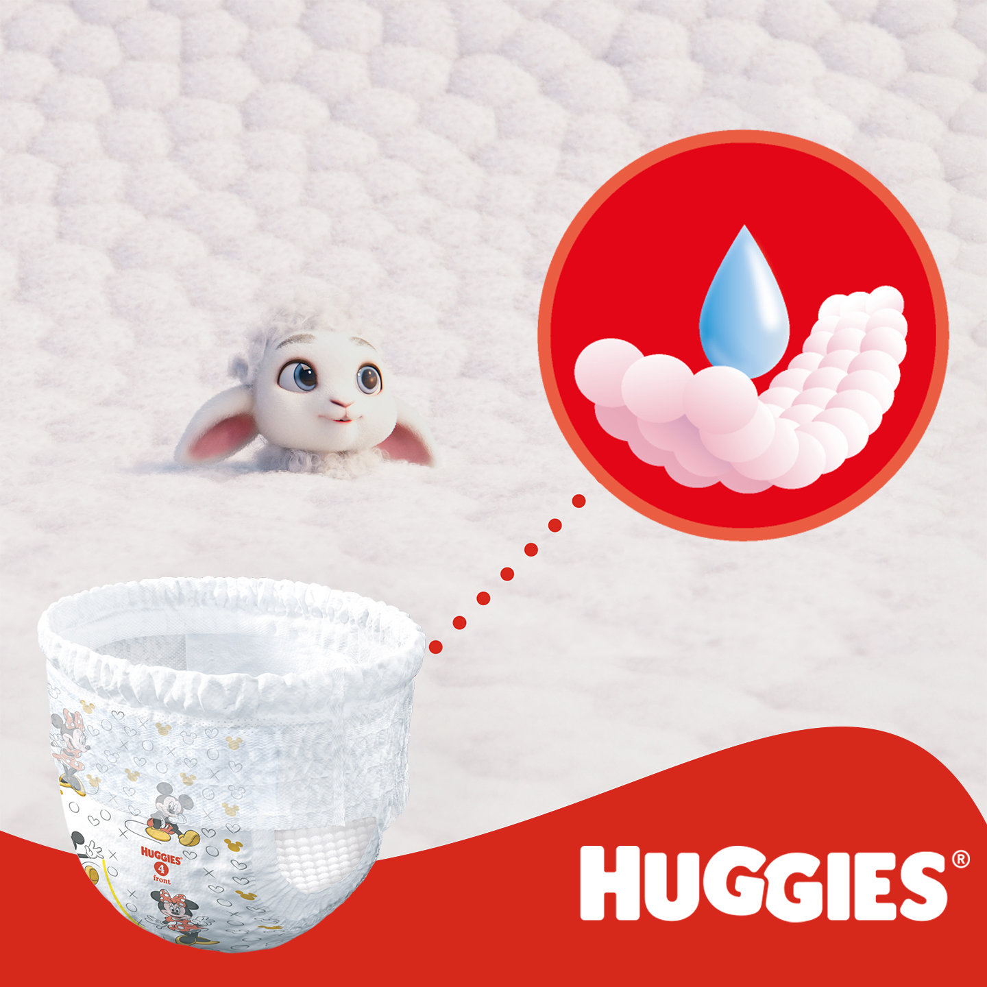 HUGGIES Little Movers Pants size 4 (36 pcs)