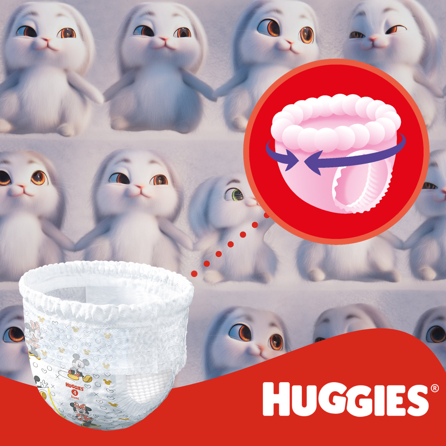 HUGGIES Little Movers Pants size 4 (36 pcs)