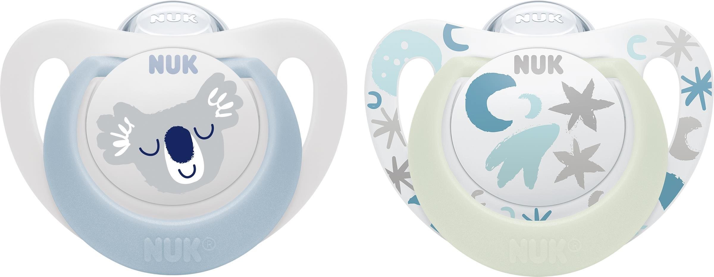 NUK Star Den&Noc 0–6 m, box kluk, 2 ks