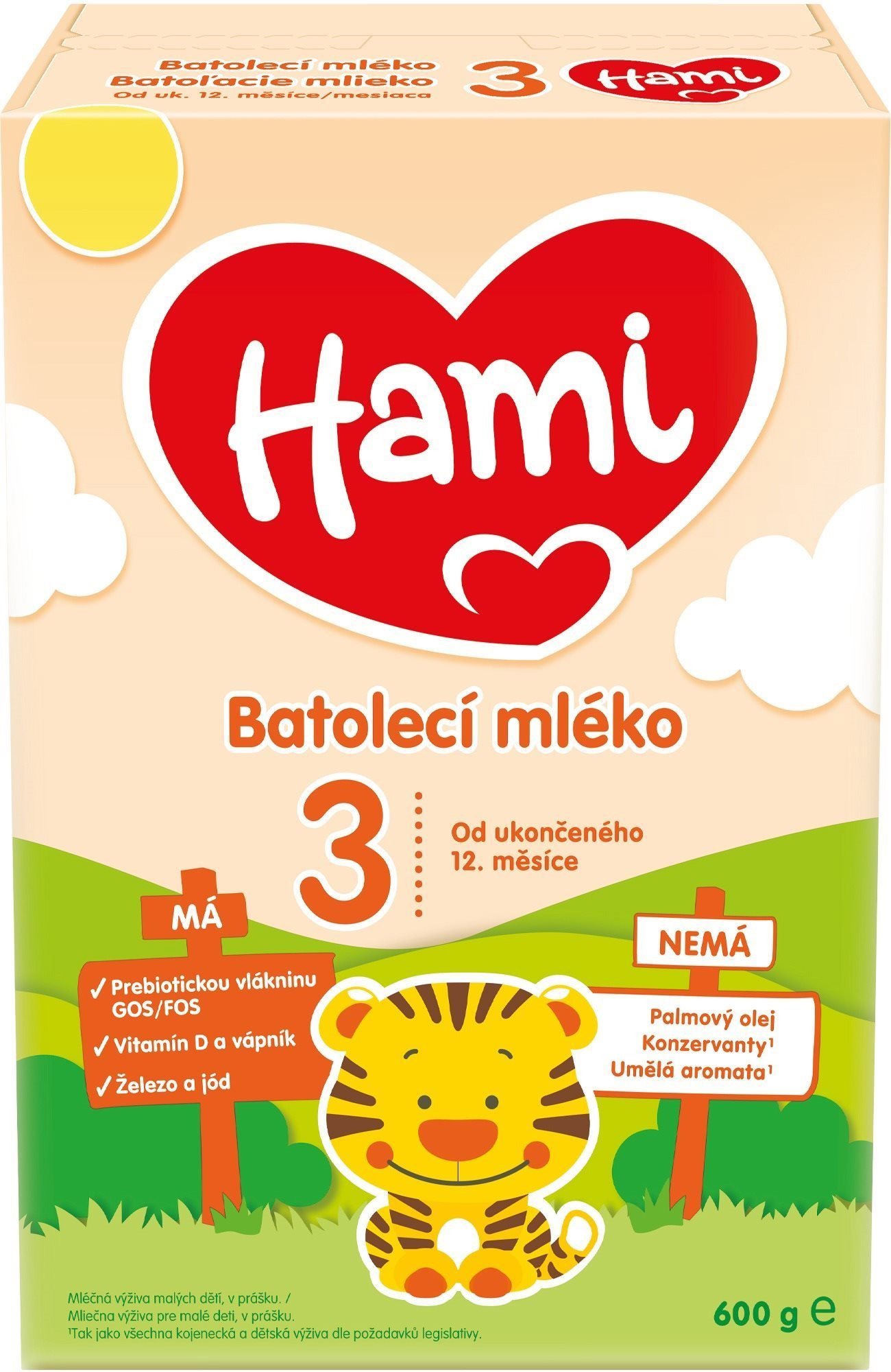 Kojenecké mléko Hami 12+ Batolecí mléko 600 g