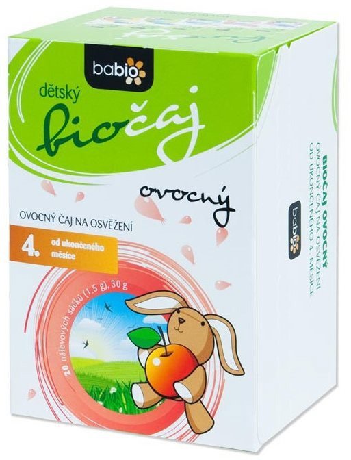 Dětský biočaj ovocný GOLDIM Babio 20 ks