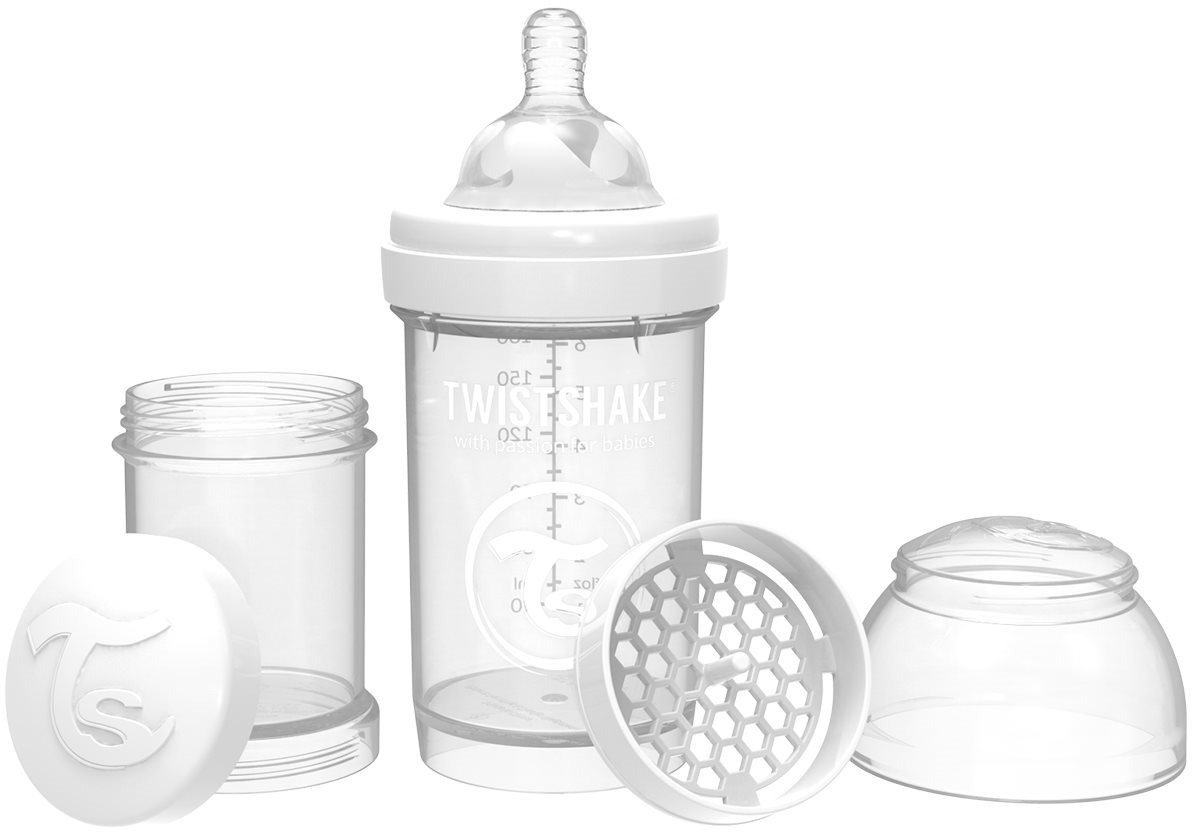 TWISTSHAKE Anti-Colic Baby Bottle 180 ml White