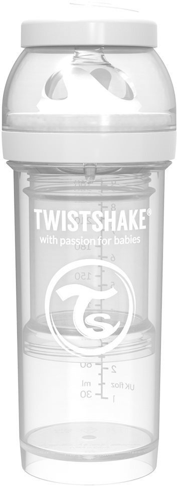 Kojenecká láhev TWISTSHAKE Anti-Colic 260 ml Bílá