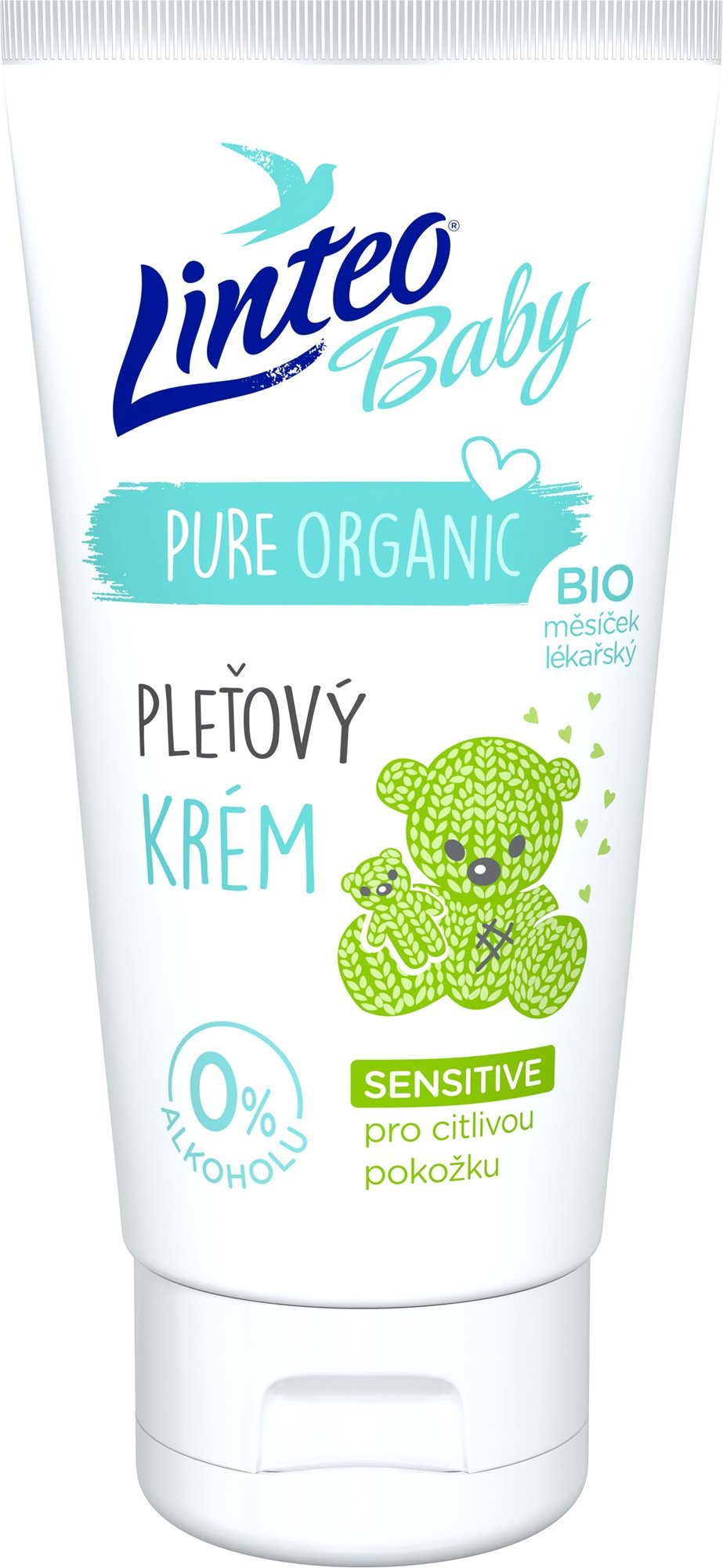Dětský krém na obličej LINTEO BABY Pleťový krém s Bio měsíčkem lékařským 75 ml