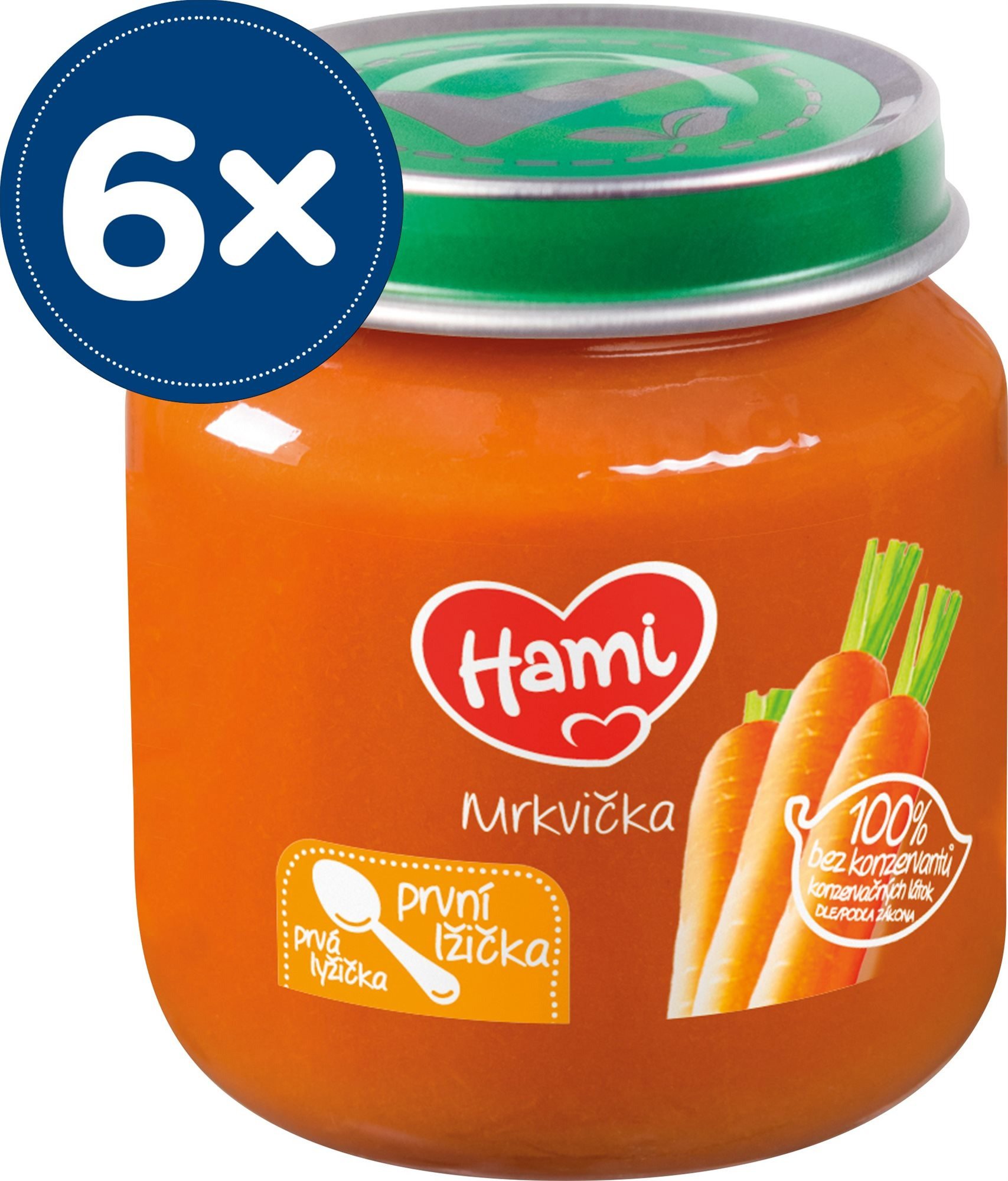 Hami První lžička Mrkvička 6× 125 g
