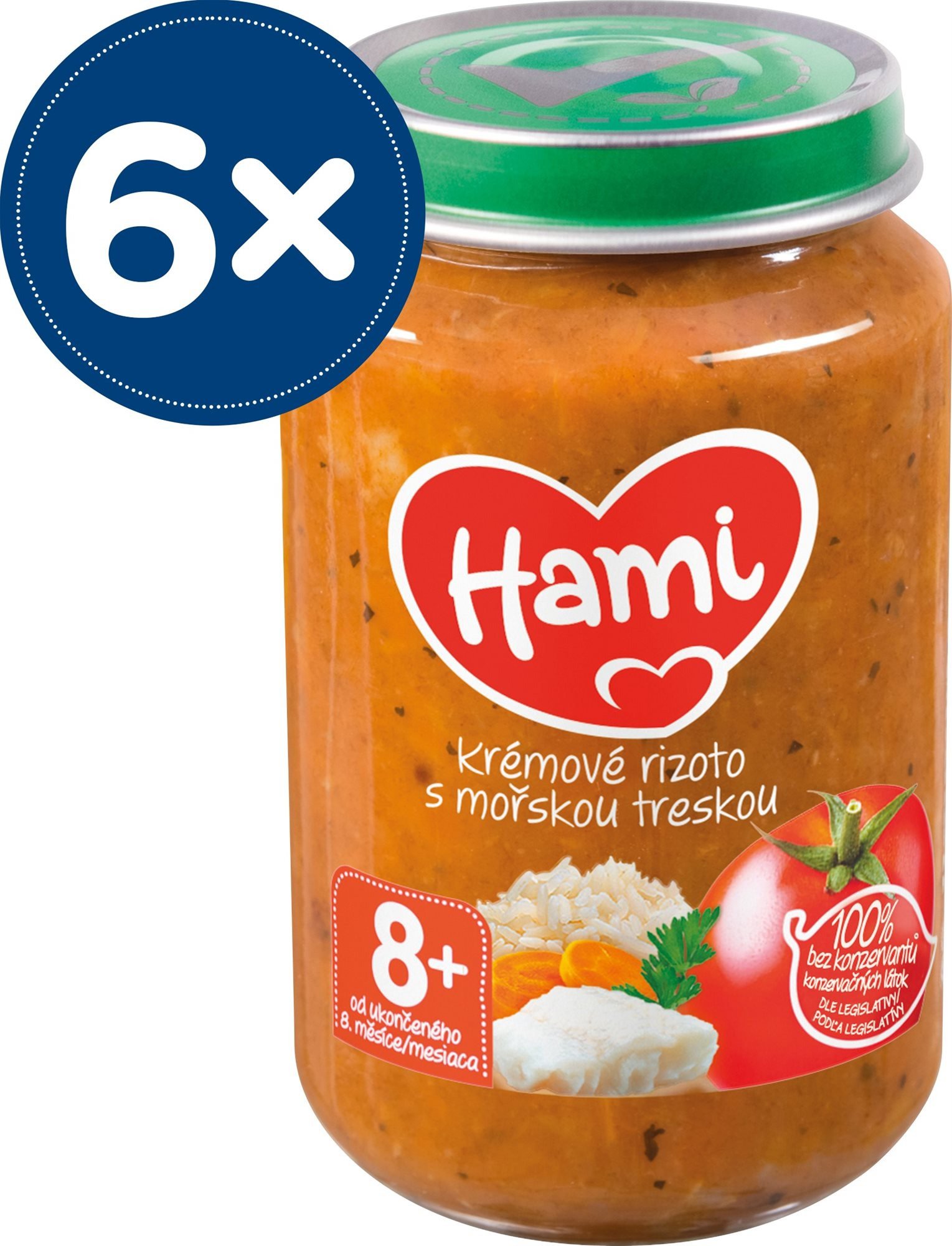 Příkrm Hami Krémové rizoto s mořskou třeskou 6× 200 g