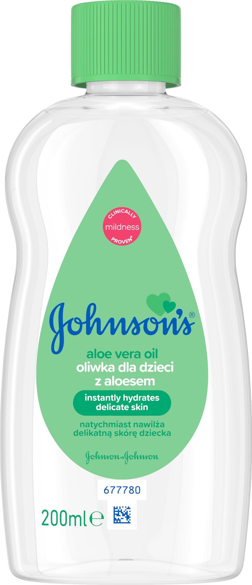 Dětský olej JOHNSON'S BABY dětský olej s aloe vera 200 ml