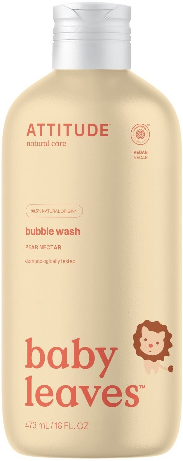 Pěna do koupele ATTITUDE Baby Leaves pěna s vůní hruškové šťávy 473 ml