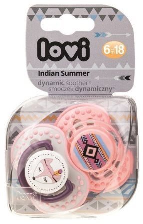 LOVI Dudlík  INDIAN 6-18m, 2 ks - girl BABY8871