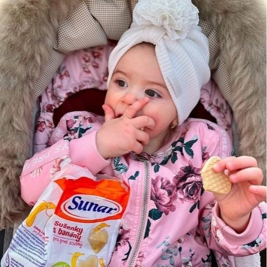 Sušenky pro děti Sunar vanilkové sušenky 6× 175 g