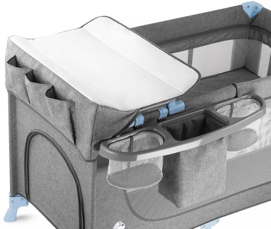 Cestovní postýlka Kinderkraft Joy Blue s doplňky