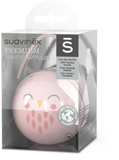 Suavinex Duo krabička na šidítka Bonhomia růžová