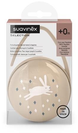Suavinex Wonderland duo pacifier case box brown