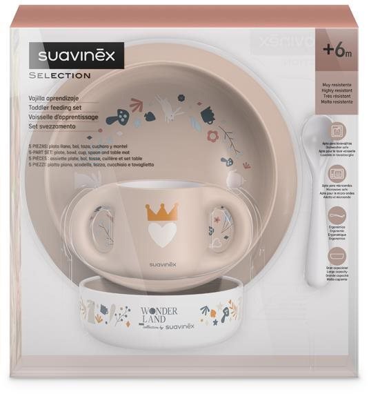 Dětská jídelní sada Suavinex Wonderland růžová