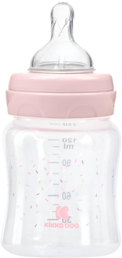 Kojenecká láhev KikkaBoo Láhev Hippo Dreams 120 ml Pink