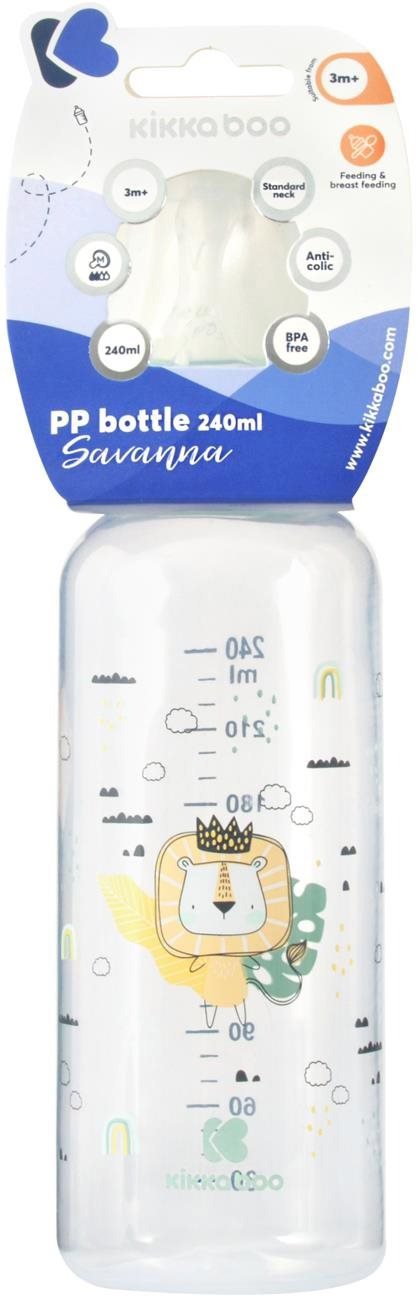 Kojenecká láhev KikkaBoo Láhev Savanna 240 ml Mint