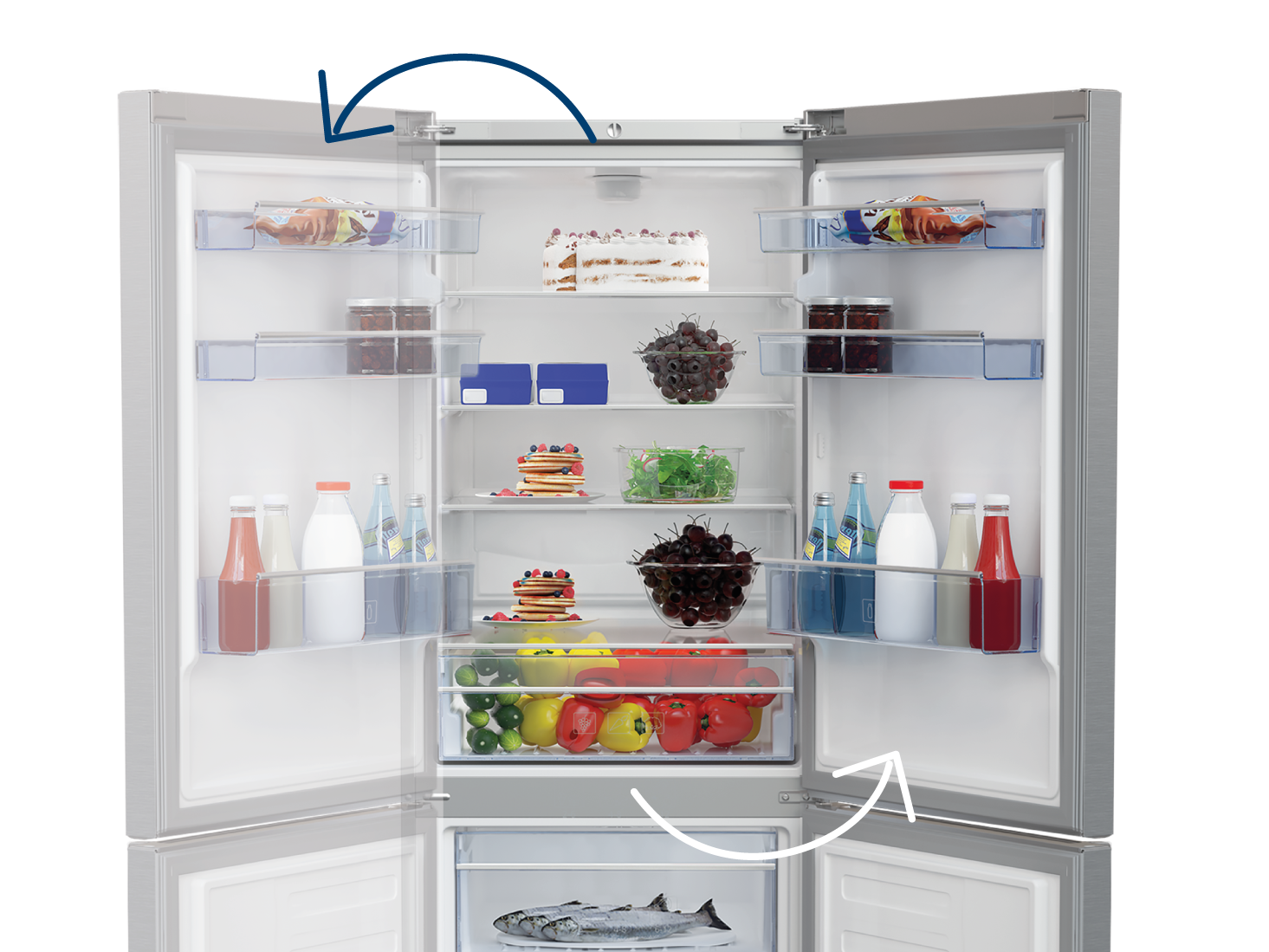 Lednice BEKO RCSA300K40WN