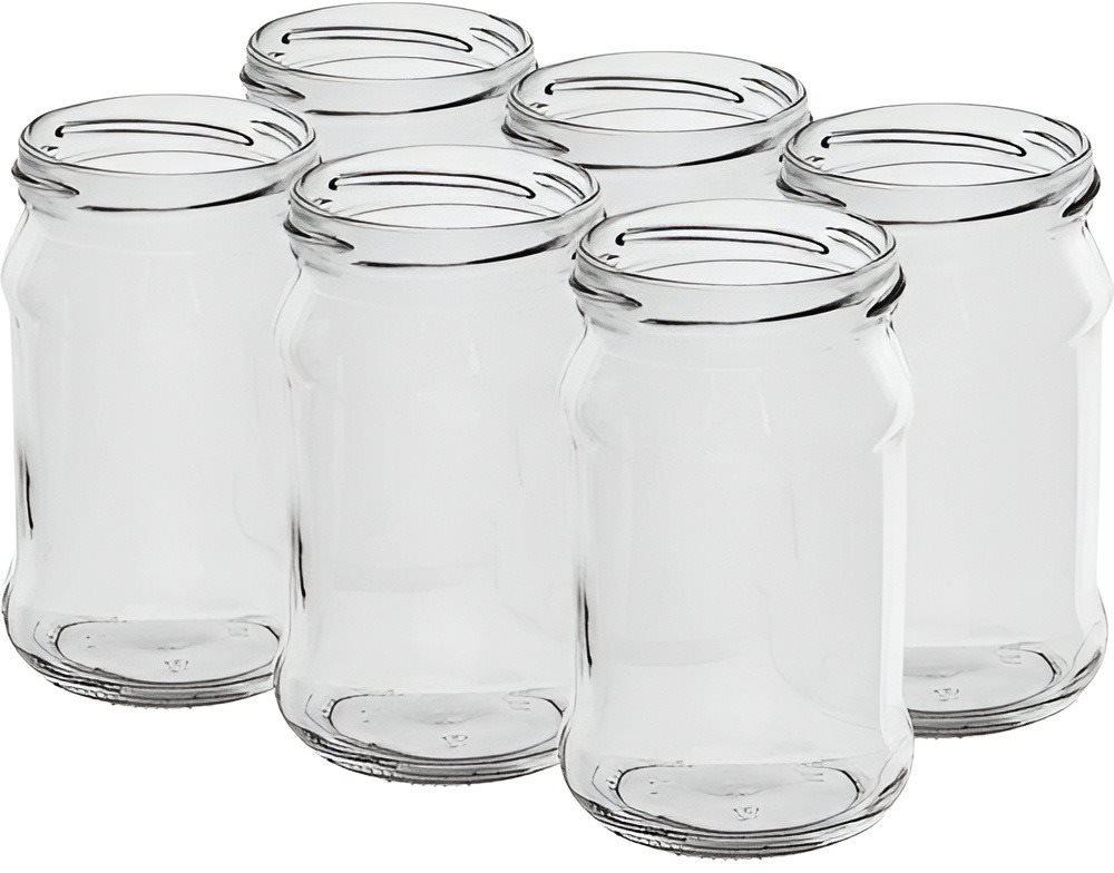 BROWIN csavaros üveg készlet befőzéshez 300 ml fedő nélkül 66, 6 db