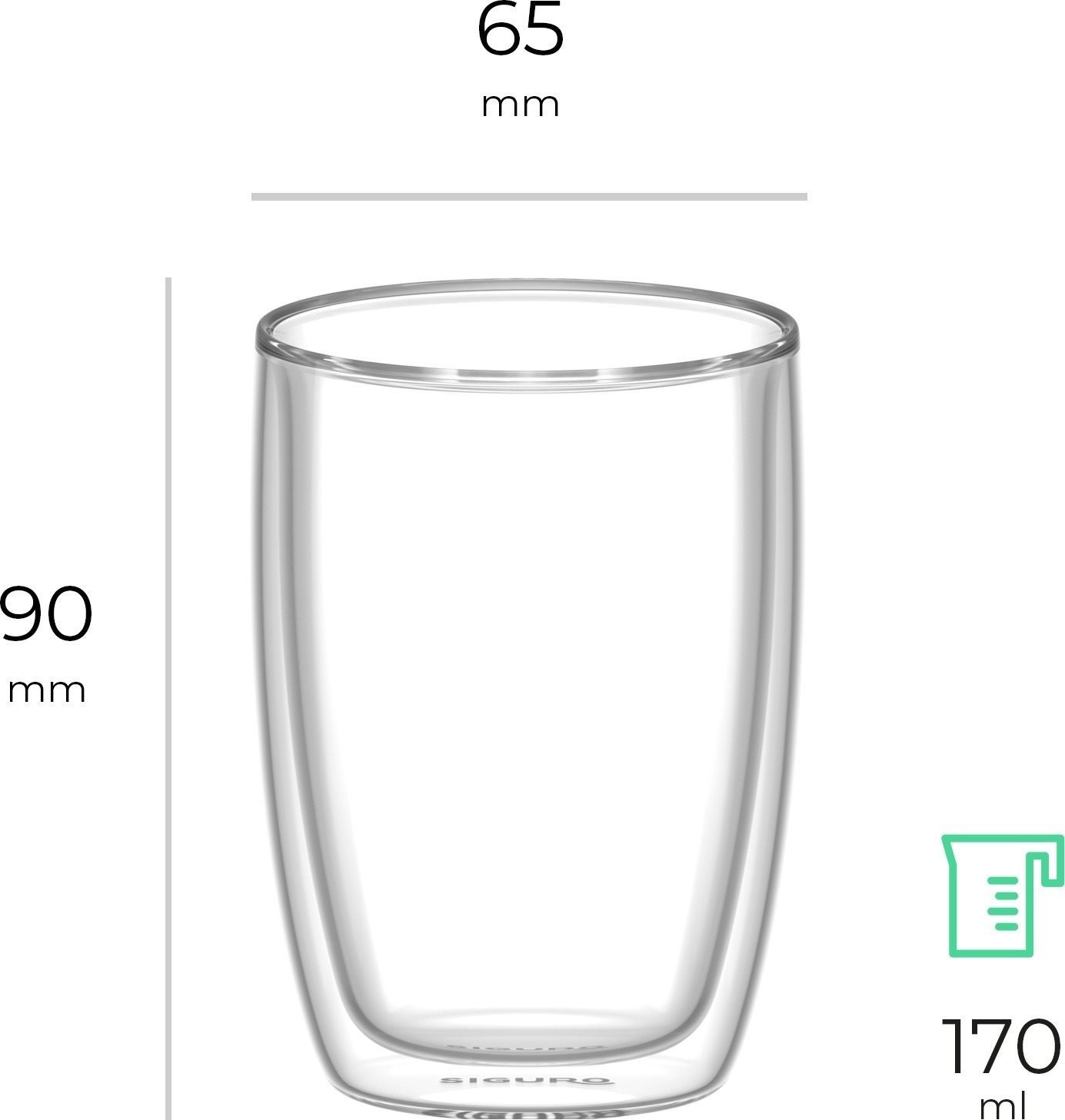 Siguro Cappuccino Thermosglas