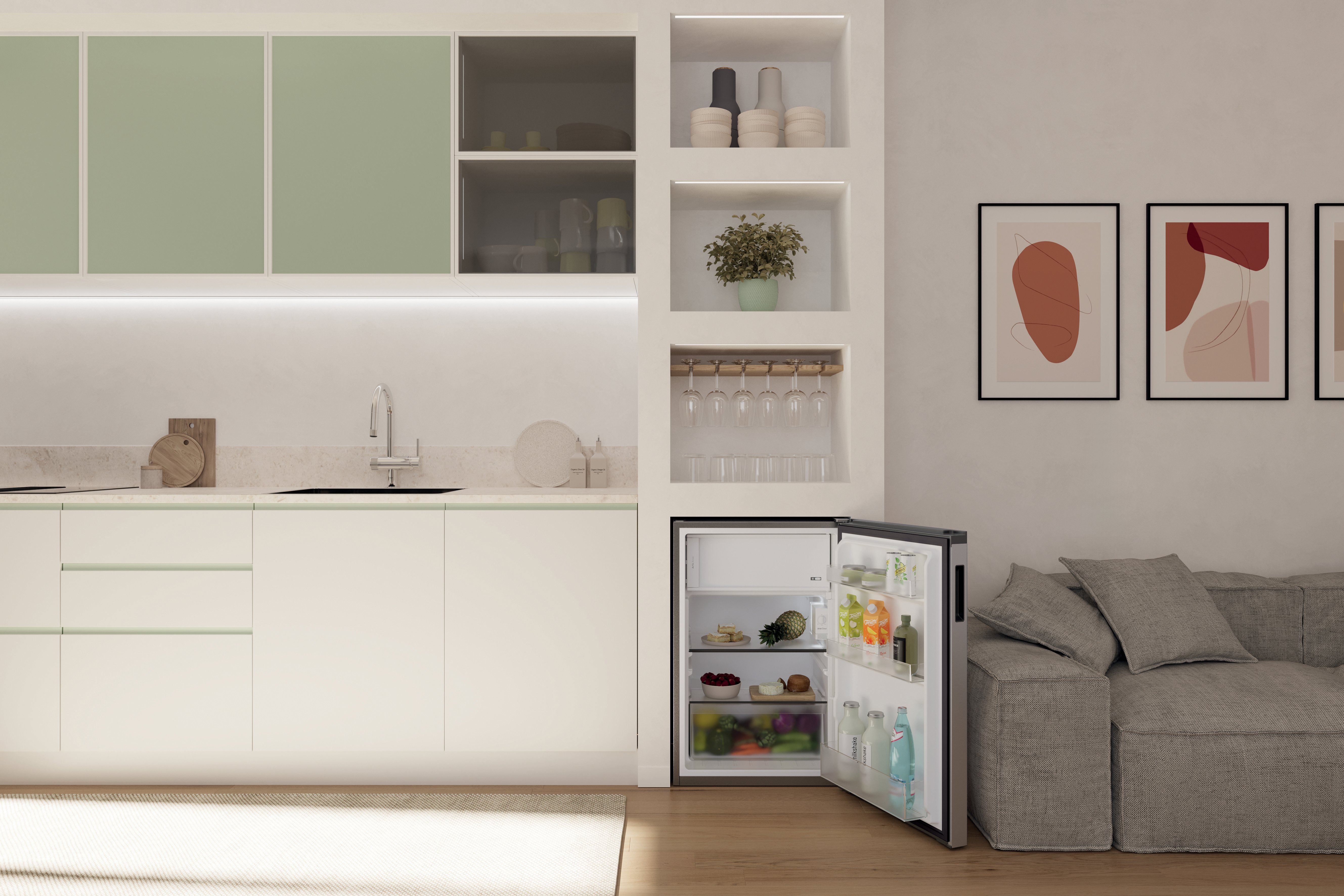 Malá lednice CANDY CNOQ2S58EX Citi Mini Fridge 300