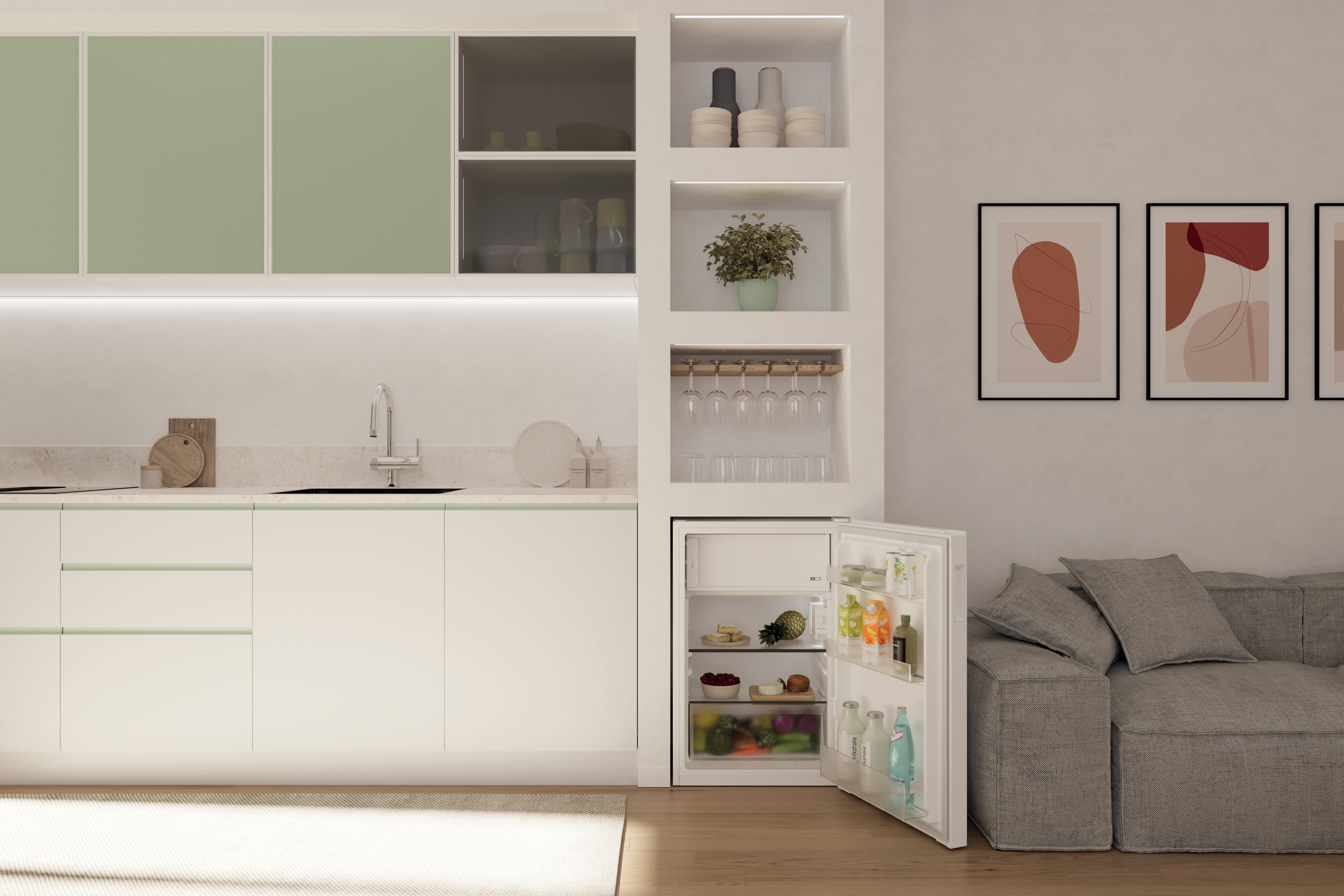 Malá lednice CANDY CNOQ2S58EW Citi Mini Fridge 300