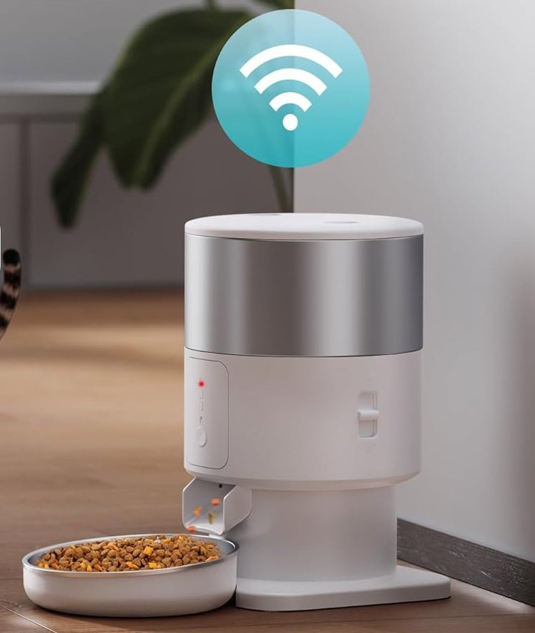 Dávkovač krmiva Tikpaws PF07 Automatický dávkovač krmiva s WiFi, zásobník 3000 ml