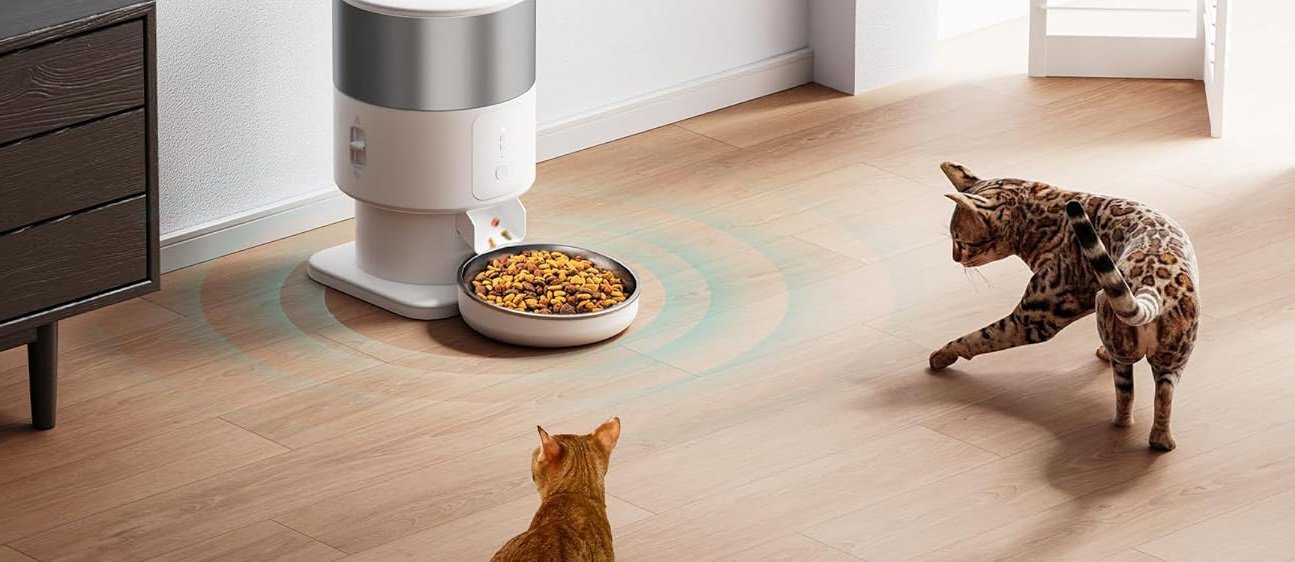 Dávkovač krmiva Tikpaws PF07 Automatický dávkovač krmiva s WiFi, zásobník 3000 ml