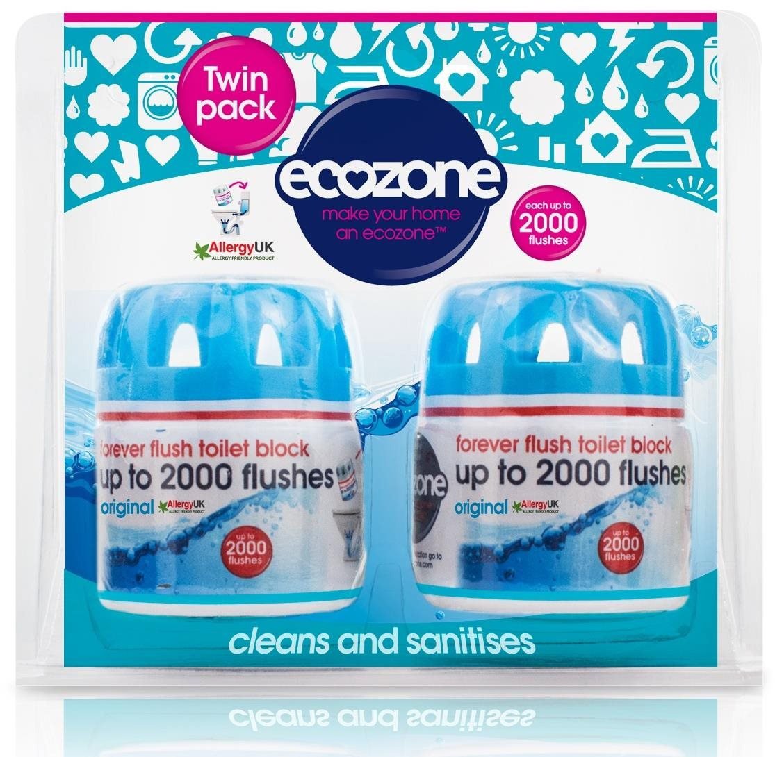 Eko čisticí prostředek ECOZONE WC osvěžovač a čistič 2× 95 g