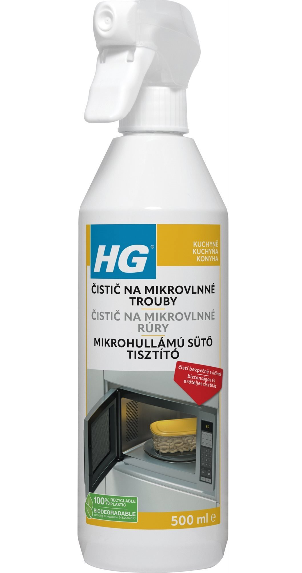 Čistič kuchyňských spotřebičů HG čistič pro mikrovlnné trouby 500 ml